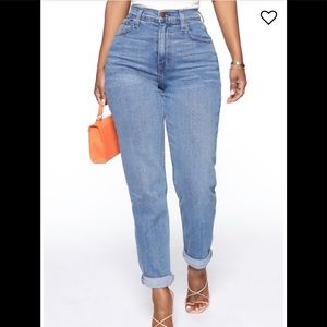 Fashion Nova I Got It From My Mama Jeans in Medium
